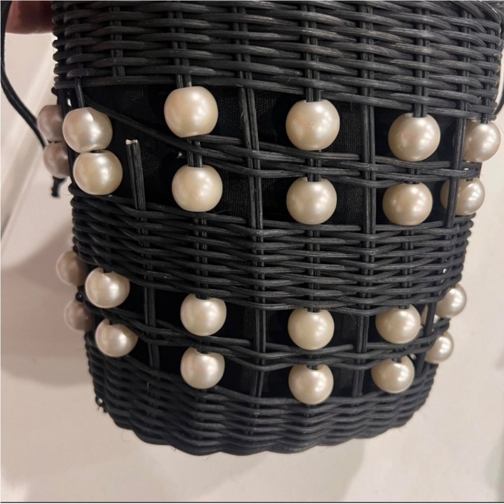 Kate Spade Black Mini Bag with Pearl Accents - Picture 4 of 8